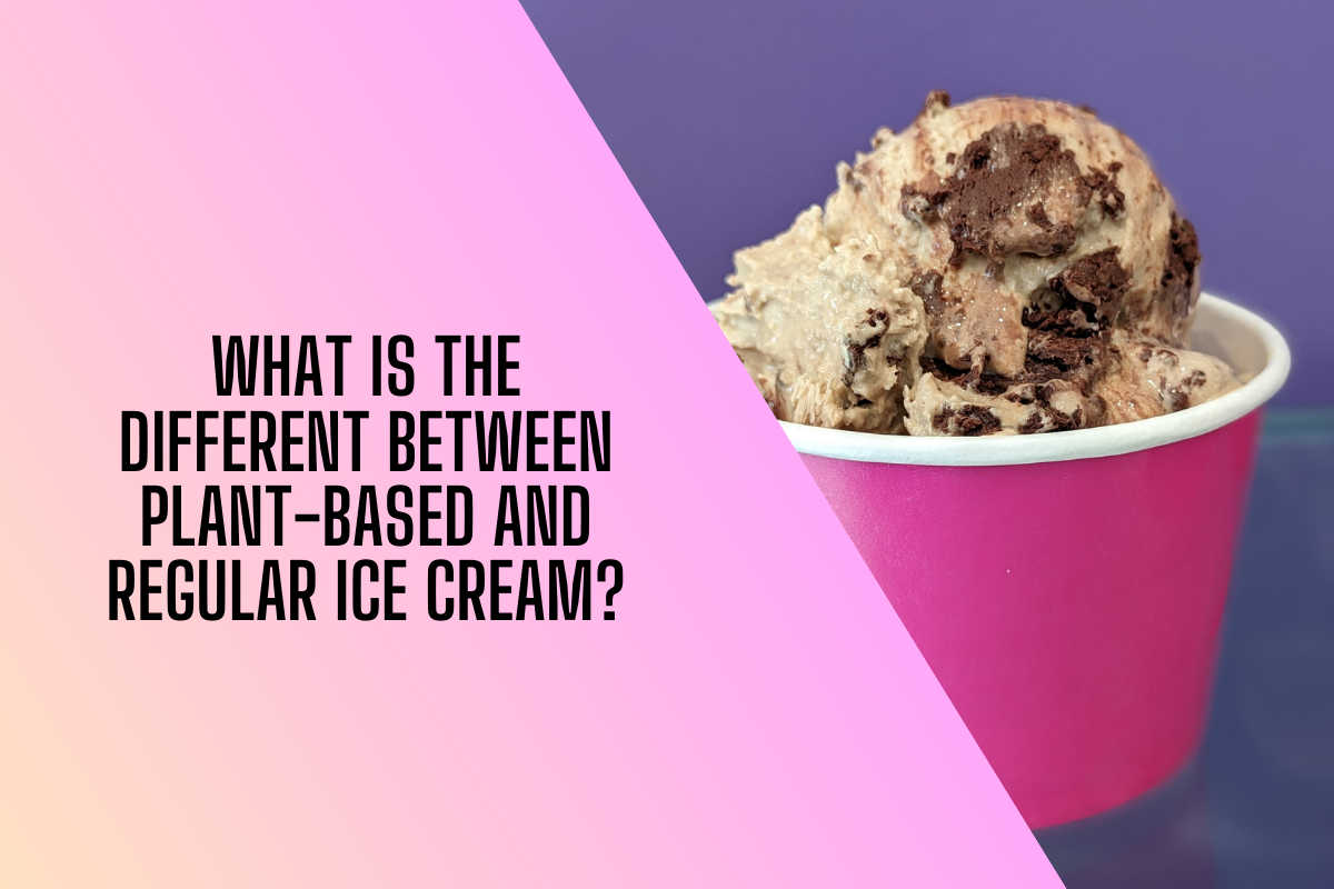 What is the difference between plant-based ice cream and regular ice cream